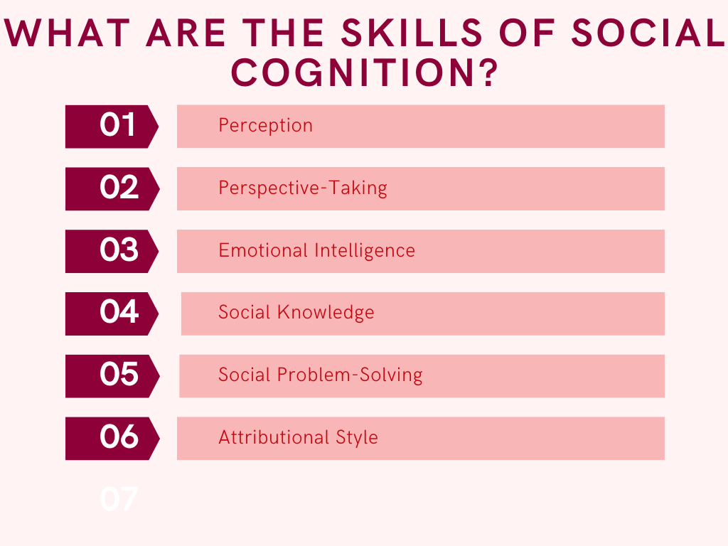 What are the skills of social cognition